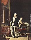 Young woman in the morning by Frans van Mieris